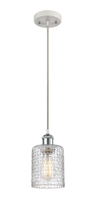 Innovations - 516-1P-WPC-G112C-5CL - One Light Mini Pendant - Ballston - White Polished Chrome