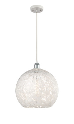 Innovations - 516-1P-WPC-G1216-14WM - LED Pendant - Ballston - White Polished Chrome