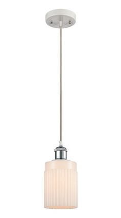 Innovations - 516-1P-WPC-G341 - One Light Mini Pendant - Ballston - White Polished Chrome