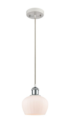 Innovations - 516-1P-WPC-G91 - One Light Mini Pendant - Ballston - White Polished Chrome