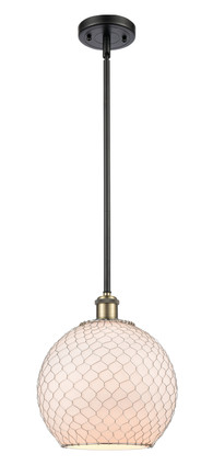 Innovations - 516-1S-BAB-G121-10CSN - One Light Pendant - Ballston - Black Antique Brass