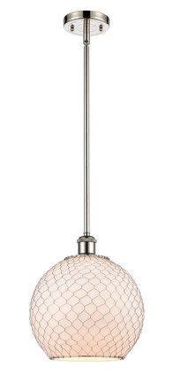 Innovations - 516-1S-PN-G121-10CSN - One Light Pendant - Ballston - Polished Nickel