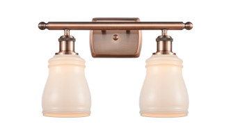 Innovations - 516-2W-AC-G391 - Two Light Bath Vanity - Ballston - Antique Copper