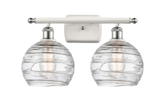 Innovations - 516-2W-WPC-G1213-8 - Two Light Bath Vanity - Ballston - White Polished Chrome