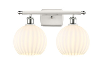 Innovations - 516-2W-WPC-G1217-8WV - LED Bath Vanity - Ballston - White Polished Chrome