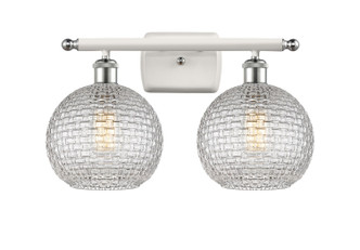 Innovations - 516-2W-WPC-G122C-8CL - Two Light Bath Vanity - Ballston - White Polished Chrome