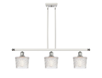 Innovations - 516-3I-WPC-G402 - Three Light Island Pendant - Ballston - White Polished Chrome
