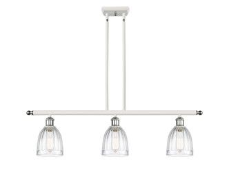 Innovations - 516-3I-WPC-G442 - Three Light Island Pendant - Ballston - White Polished Chrome