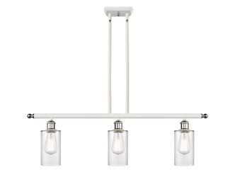 Innovations - 516-3I-WPC-G802 - Three Light Island Pendant - Ballston - White Polished Chrome