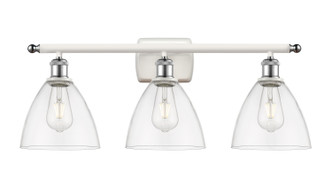 Innovations - 516-3W-WPC-GBD-752 - Three Light Bath Vanity - Ballston - White Polished Chrome