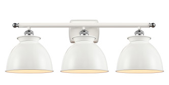 Innovations - 516-3W-WPC-M14-W - Three Light Bath Vanity - Ballston - White Polished Chrome