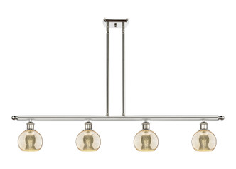 Innovations - 516-4I-PN-G128-6 - Four Light Island Pendant - Ballston - Polished Nickel