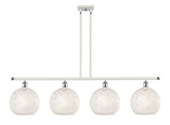 Innovations - 516-4I-WPC-G1216-10WM - LED Island Pendant - Ballston - White Polished Chrome