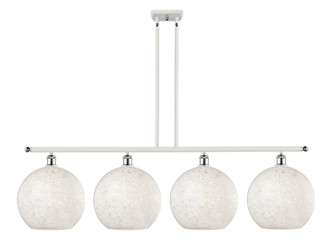 Innovations - 516-4I-WPC-G1216-12WM - LED Island Pendant - Ballston - White Polished Chrome