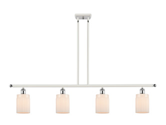 Innovations - 516-4I-WPC-G341-LED - LED Island Pendant - Ballston - White Polished Chrome