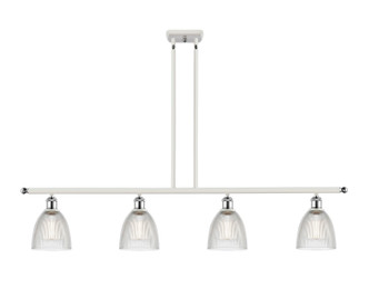 Innovations - 516-4I-WPC-G382 - Four Light Island Pendant - Ballston - White Polished Chrome