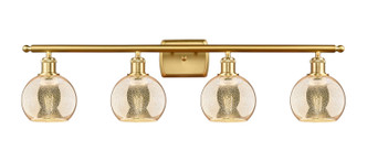 Innovations - 516-4W-SG-G128-6 - Four Light Bath Vanity - Ballston - Satin Gold