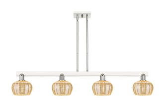 Innovations - 716-4I-PN-G96 - Four Light Island Pendant - Arcadia - Polished Nickel