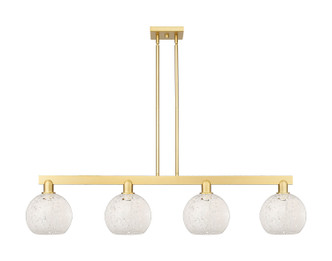 Innovations - 716-4I-SG-G1216-8WM - Four Light Island Pendant - Arcadia - Satin Gold