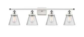 Innovations - 916-4W-WPC-G64 - Four Light Bath Vanity - Ballston Urban - White Polished Chrome