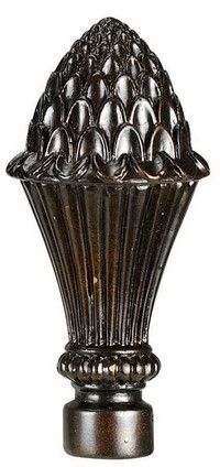 Cal Lighting - FA-5014C - Resin Finial - Finials - Dark Brown