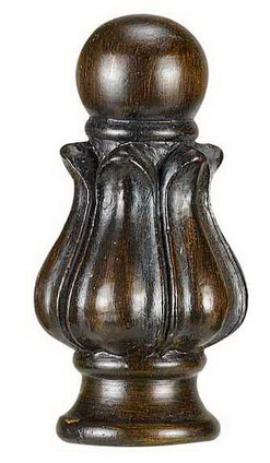 Cal Lighting - FA-5015B - Resin Finial - Finials - Medium Brown Cal Lighting - FA-5015B - Resin Finial - Finials - Medium Brown