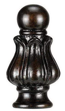 Cal Lighting - FA-5015C - Finial - Resin Finials - Faux Wood Cal Lighting - FA-5015C - Finial - Resin Finials - Faux Wood
