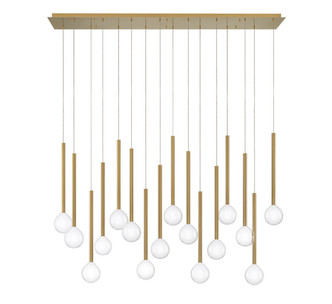 Lib & Co. - 10152-07 - LED Chandelier - Positano - Plated Brushed Gold