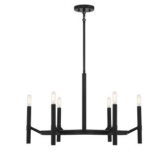 Lighting One E - V6-L1-2920-6-89 - Six Light Chandelier - Padgett - Matte Black