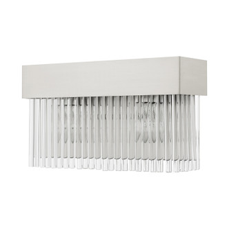 Norwich Two Light Wall Sconce in Brushed Nickel (107-15712-91)