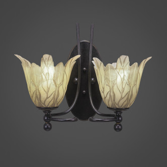 Toltec Lighting - 590-DG-1025 - Two Light Wall Sconce - Capri - Dark Granite