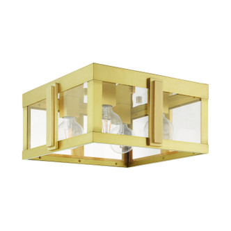 Lexington Four Light Outdoor Flush Mount in Natural Brass (107-27723-08) Lexington Four Light Outdoor Flush Mount in Natural Brass (107-27723-08)