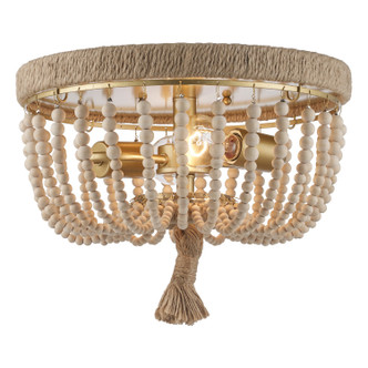 Trans Globe Imports - 11605 AG - Two Light Flush Mount - Taylan - Antique Gold