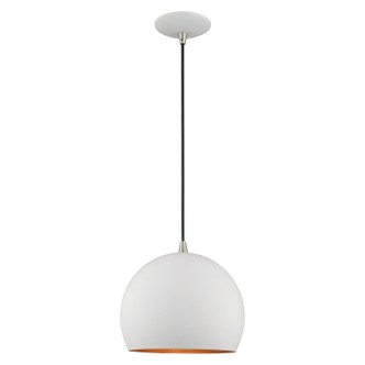 Livex Lighting - 41181-03 - One Light Mini Pendant - Metal Shade Mini Pendants - White