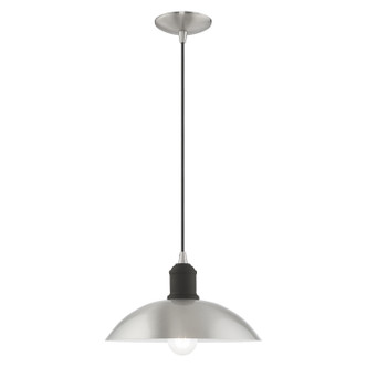 Livex Lighting - 41193-91 - One Light Mini Pendant - Metal Shade Mini Pendants - Brushed Nickel w/ Bronze