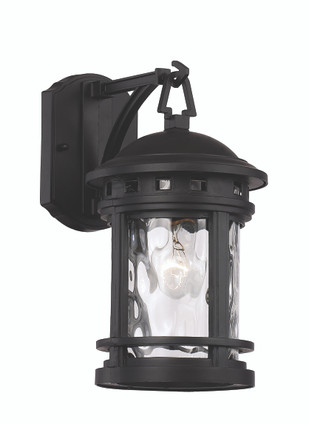 Trans Globe Imports - 40370 BK - One Light Wall Lantern - Boardwalk - Black
