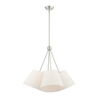 Livex Lighting - 41384-91 - Four Light Chandelier - Prato - Brushed Nickel