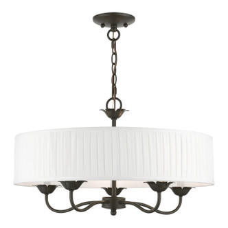 Livex Lighting - 41775-92 - Five Light Pendant - Edinburgh - English Bronze Livex Lighting - 41775-92 - Five Light Pendant - Edinburgh - English Bronze