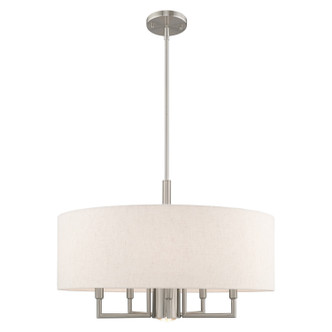 Livex Lighting - 42605-91 - Six Light Chandelier - Meridian - Brushed Nickel Livex Lighting - 42605-91 - Six Light Chandelier - Meridian - Brushed Nickel