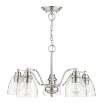 Montgomery Five Light Chandelier in Brushed Nickel (107-46335-91)