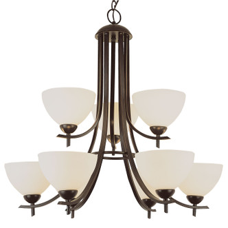 Trans Globe Imports - 8179 ROB - Nine Light Chandelier - Vitalian - Rubbed Oil Bronze