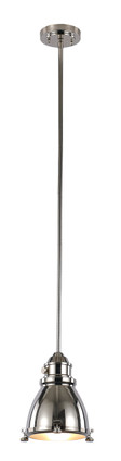 Trans Globe Imports - PND-1004 PN - One Light Pendant - Performance - Polished Nickel
