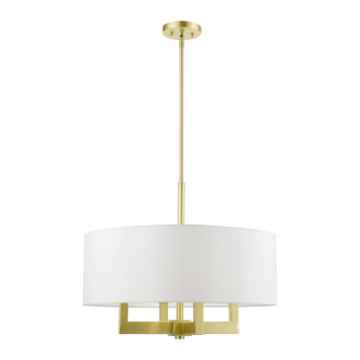 Livex Lighting - 48786-12 - Four Light Chandelier - Cresthaven - Satin Brass Livex Lighting - 48786-12 - Four Light Chandelier - Cresthaven - Satin Brass