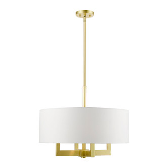 Cresthaven Four Light Chandelier in Satin Brass (107-48786-12) Cresthaven Four Light Chandelier in Satin Brass (107-48786-12)