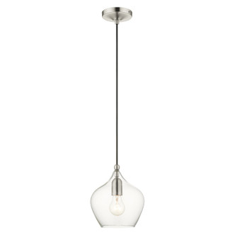 Livex Lighting - 49088-91 - One Light Pendant - Aldrich - Brushed Nickel Livex Lighting - 49088-91 - One Light Pendant - Aldrich - Brushed Nickel