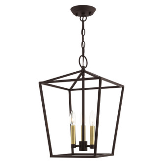 Livex Lighting - 49433-07 - Three Light Convertible Semi Flush/Lantern - Devone - Bronze