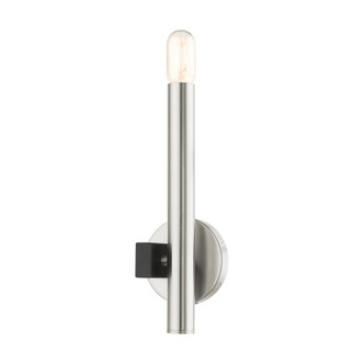 Livex Lighting - 49991-91 - One Light Wall Sconce - Helsinki - Brushed Nickel w/ Blacks