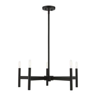 Livex Lighting - 51175-04 - Five Light Chandelier - Copenhagen - Black