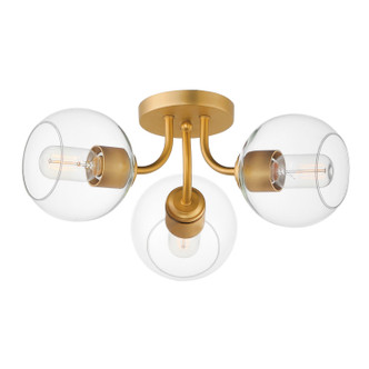 Maxim - 21634CLNAB - Three Light Semi-Flush Mount - Knox - Natural Aged Brass Maxim - 21634CLNAB - Three Light Semi-Flush Mount - Knox - Natural Aged Brass