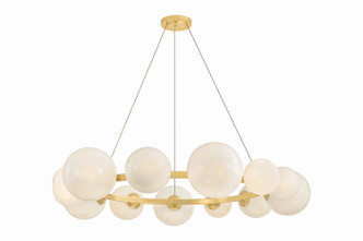Hudson Valley - 5555-AGB - 13 Light Chandelier - Pacama - Aged Brass